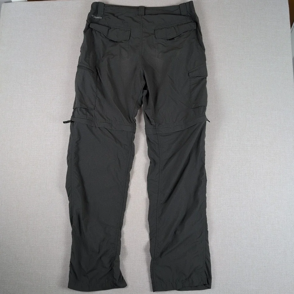 Columbia Silver Ridge Convertible Cargo Pants Mens 36x34 Gray AM8004 UPF 50